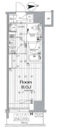 メイクスデザイン森下の物件間取画像